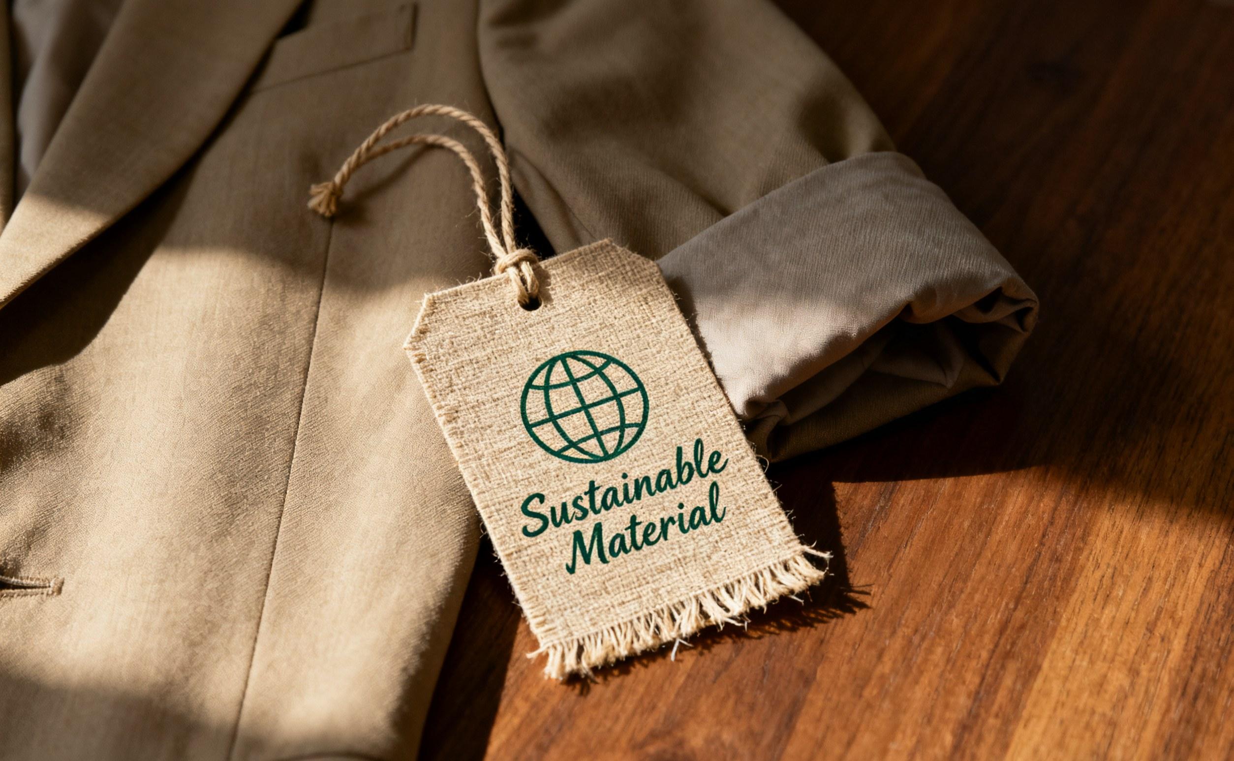 Sustainable linen hang tag for clothing
